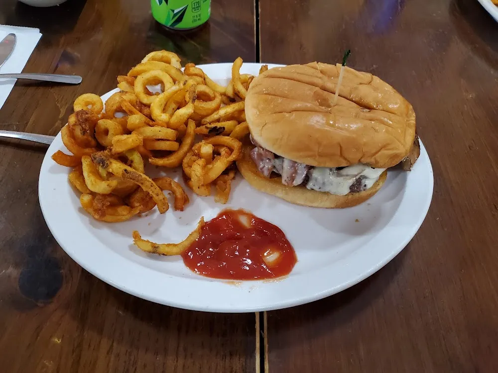 Swiss and Mushroom Burger